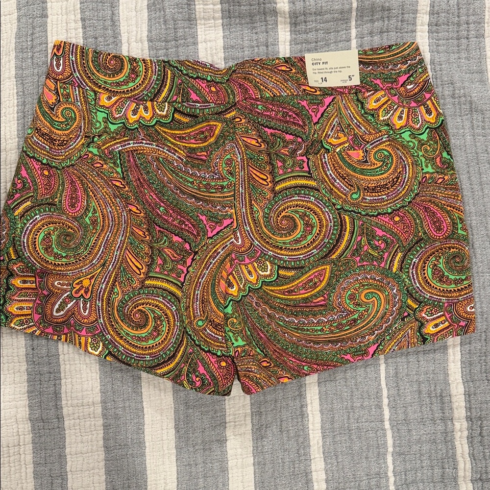 J. Crew Multicolor Paisley Women Shorts